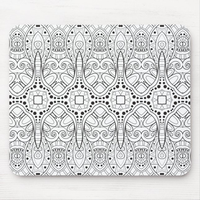 Tapis De Souris Conception tribale de Zendoodle (Devant)