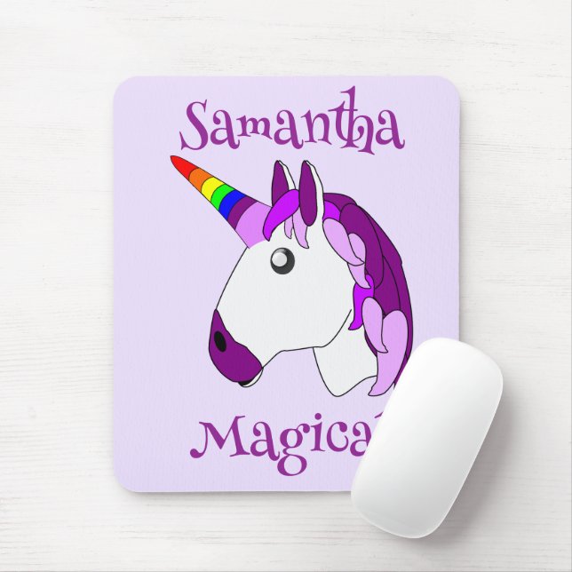 Tapis De Souris Conception Unicorn personnalisée (Avec souris)