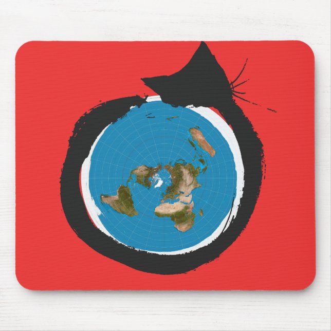 Tapis De Souris Conceptions plates de la terre - CLASSIQUE de (Devant)