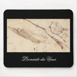 Tapis De Souris Conceptions pour un bateau par Leonardo da Vinci