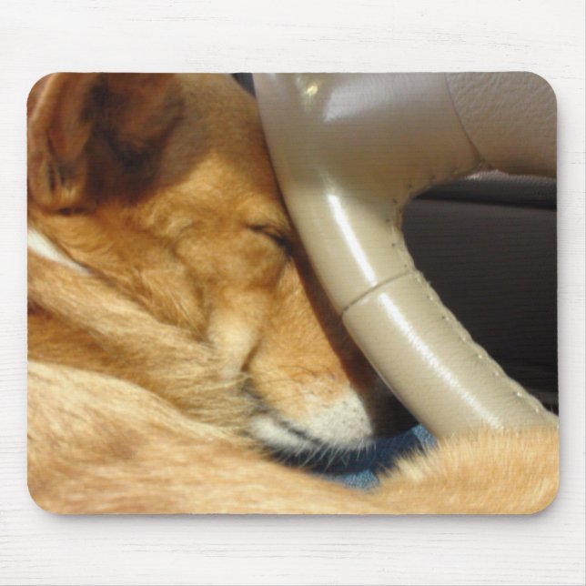 Tapis De Souris Conducteur sommeillant Mousepad de corgi (Devant)