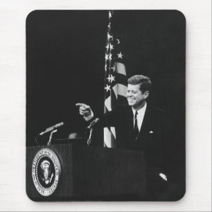 Tapis De Souris Conférence de John Kennedy 35e président des États