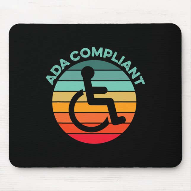 Tapis De Souris Conformité ADA Conformité Accessibilité Conformité (Devant)
