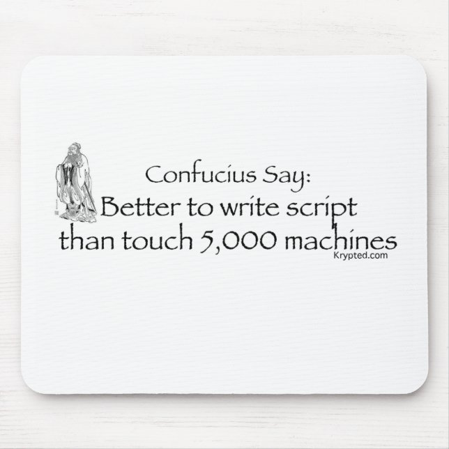Tapis De Souris Confucious (Devant)