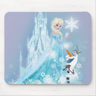 Tapis De Souris Congelé | Elsa et Olaf - Icy Glow
