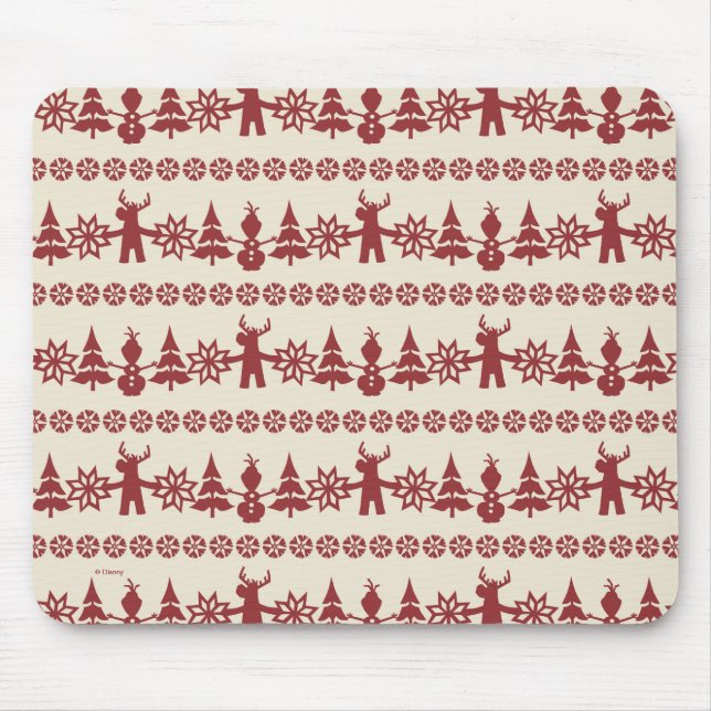 Tapis De Souris Congelé | Motif des voeux d'hiver (Devant)