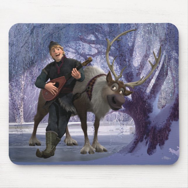 Tapis De Souris Congelé | Sven et Kristoff (Devant)