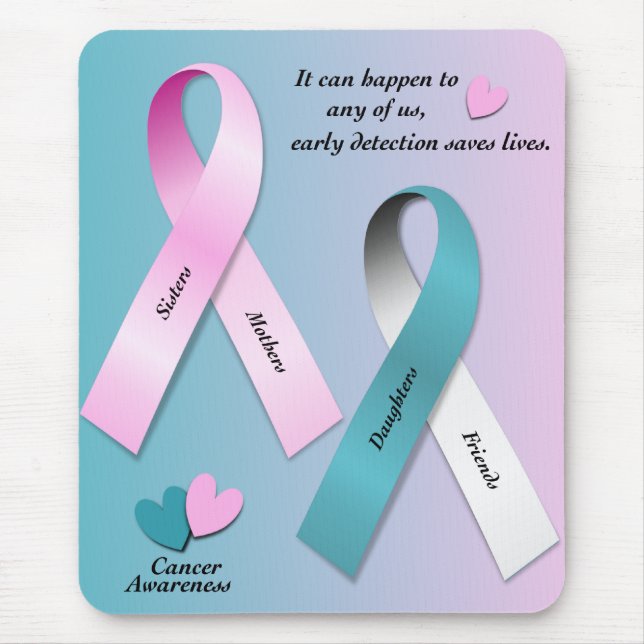 Tapis De Souris Conscience de Cancer (Devant)