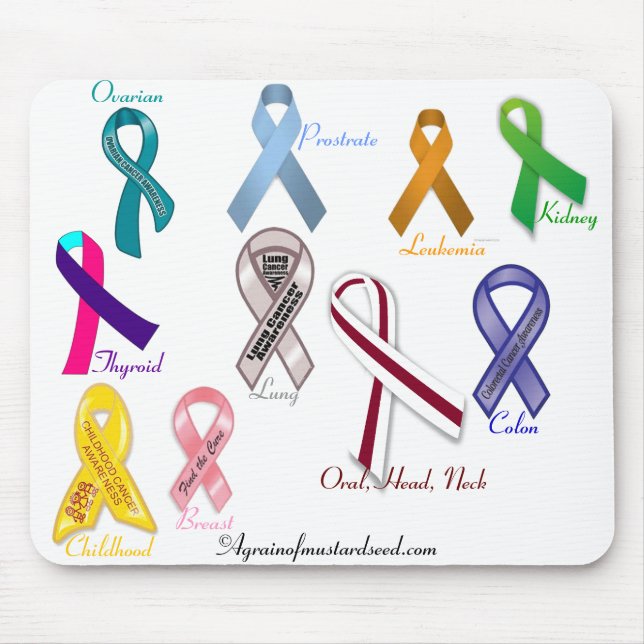 Tapis De Souris Conscience de Cancer (Devant)