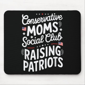 Tapis De Souris Conservative Moms Social Club Raising Patriots 