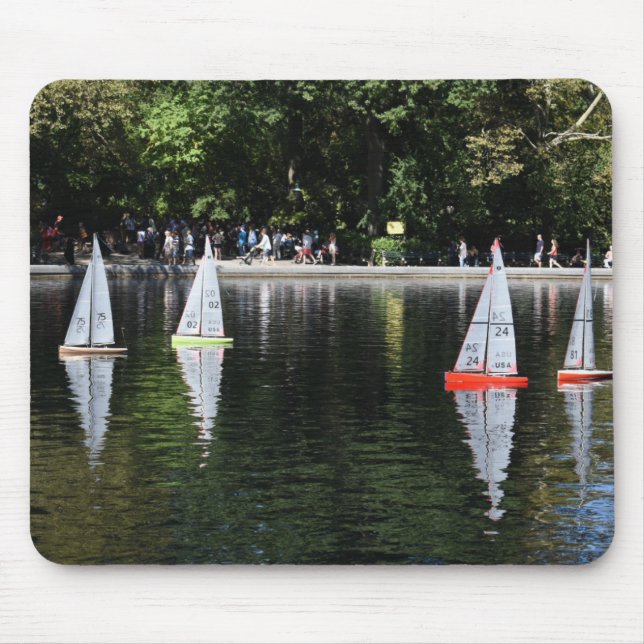 Tapis De Souris Conservatoire Water Central Park Boat Pond New Yor (Devant)