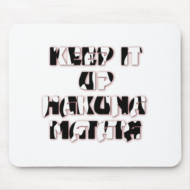 Tapis De Souris Conserver / Hakuna Matata (Devant)