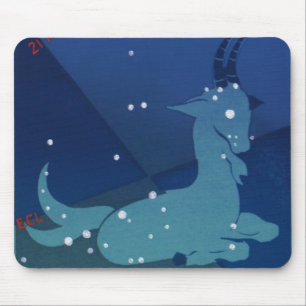 Tapis De Souris Constellation du Capricorne, Zodiaque Vintage, Ast