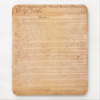 Tapis De Souris CONSTITUTION AMÉRICAINE Histoire américaine Mousep