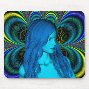 Tapis De Souris Contemplation bleue