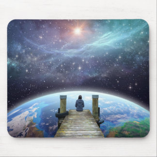 Tapis De Souris Contemplative Space Art Mouse Pad, Multi-Verse