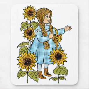 Tapis De Souris Contes de fées vintage Le Magicien d'Oz Dorothée T