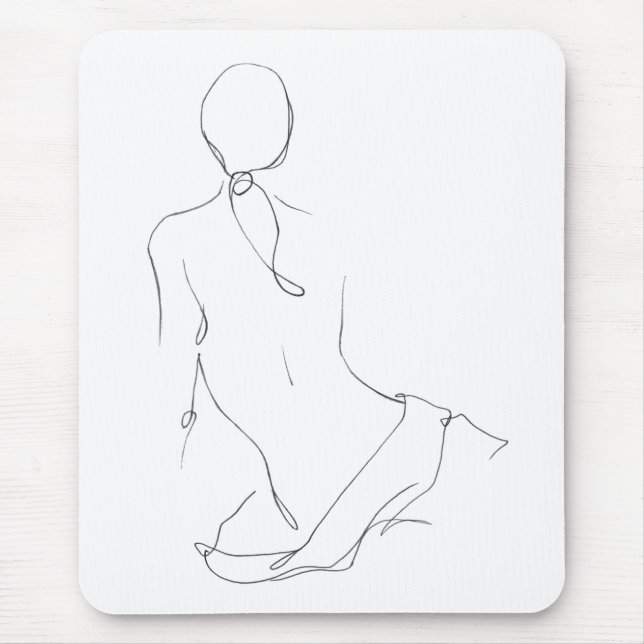 Tapis De Souris Contour géographique (Devant)