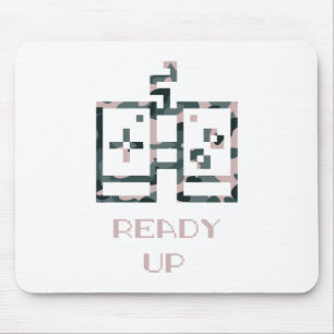 Tapis De Souris Contrôleur de jeu Camouflage rose prêt Gamer
