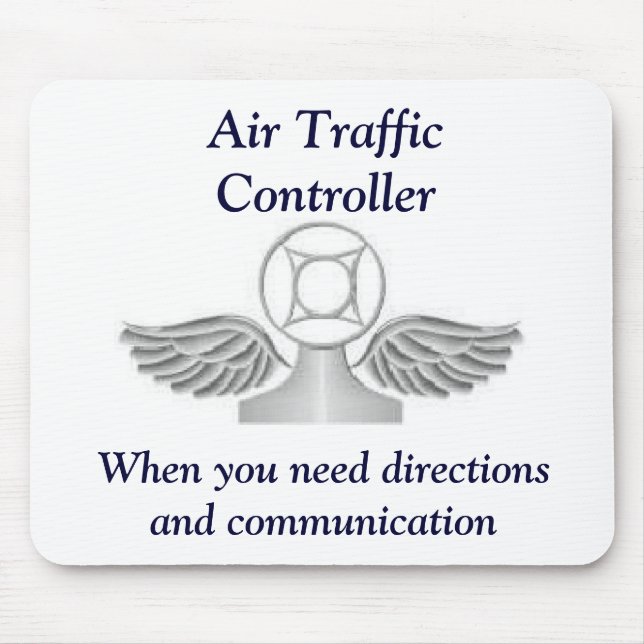 Tapis De Souris Contrôleur de la navigation aérienne Mousepad (Devant)