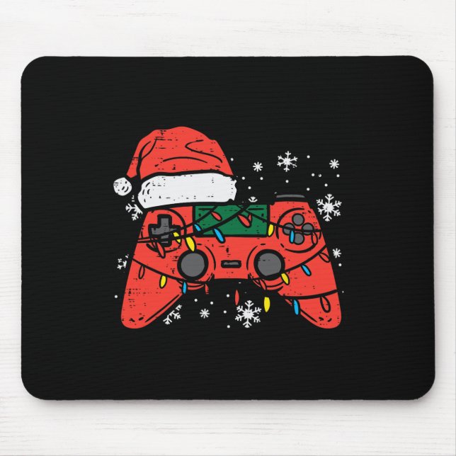Tapis De Souris Contrôleur Jeu de Noël Xmas Garçons Enfants Jeunes (Devant)