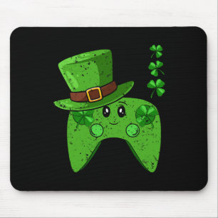 Tapis De Souris Contrôleur Shamrock Jour de la Saint Patrick jeu G