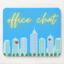 Conversation de bureau Cityscape Blue Sky Mousepad