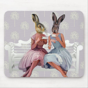 Tapis De Souris Conversation de lapin