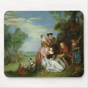 Tapis De Souris Conversation en parc