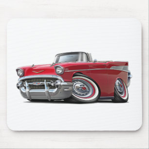 Tapis De Souris Convertible 1957 rouge de Chevy Belair