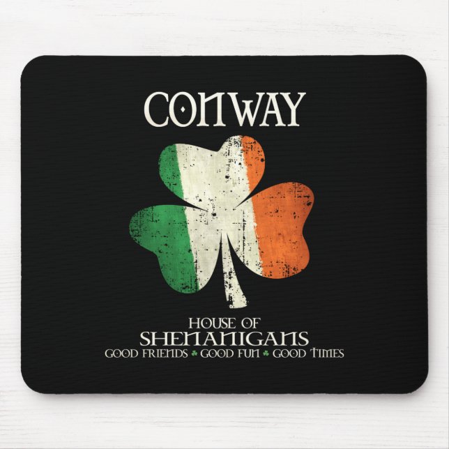 Tapis De Souris Conway Last Name Family Ireland Irish House Of She (Devant)