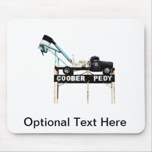 Tapis De Souris Coober Pedy Opal Mining Truck Affiche de bienvenue
