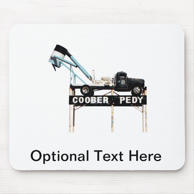 Tapis De Souris Coober Pedy Opal Mining Truck Affiche de bienvenue (Devant)