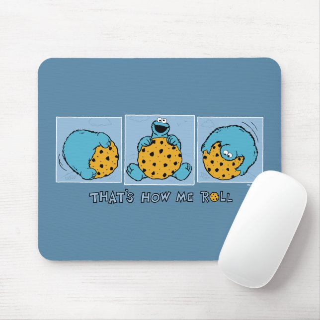 Tapis De Souris Cookie Monster | C'est comme ça que je roule (Avec souris)