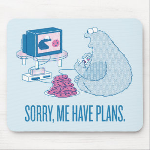 Tapis De Souris Cookie Monster   Désolé, J'Ai Des Plans
