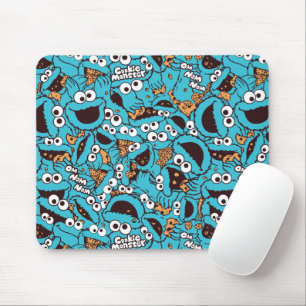 Tapis De Souris Cookie Monster   Nom Nom Nom Motif