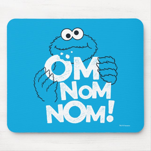 Tapis De Souris Cookie Monster | Om Nom Nom ! (Devant)