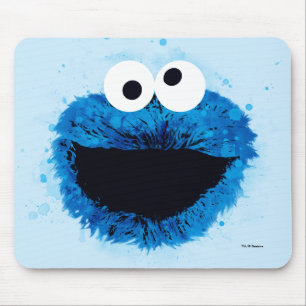 Tapis De Souris Cookie Monster   Tendance aquarelle