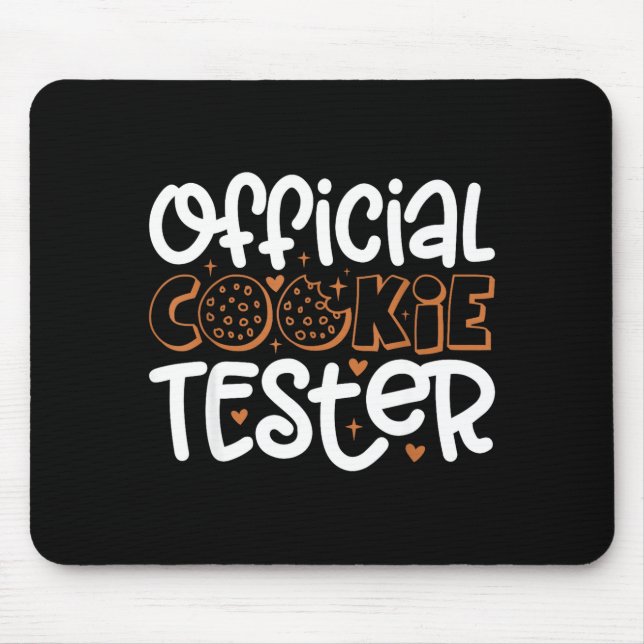 Tapis De Souris Cookie Tester Christmas Bakers Kids Toddler Xmas  (Devant)