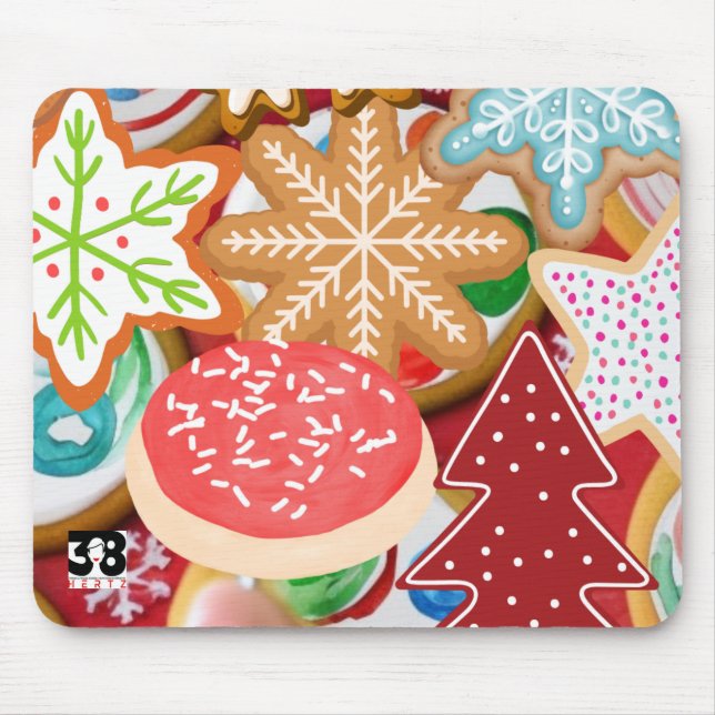 Tapis De Souris Cookies de Noël (Devant)