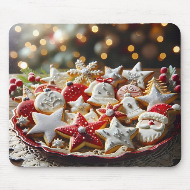 Tapis De Souris Cookies de Noël (Devant)