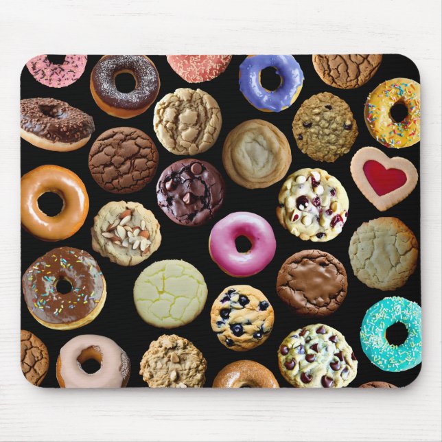 Tapis De Souris Cookies et beignets (Devant)