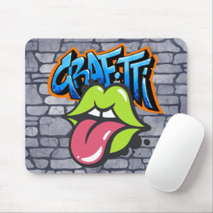 Tapis De Souris Cool Humour Graffiti coloré street art design amus