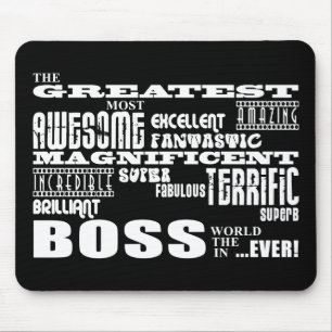 Tapis De Souris Cool Moderne Fun Bosses : Plus Grand Boss