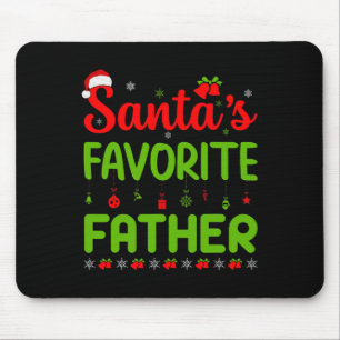 Tapis De Souris Cool Noël Père Noël Favori Père mignonne Joyeux Pè