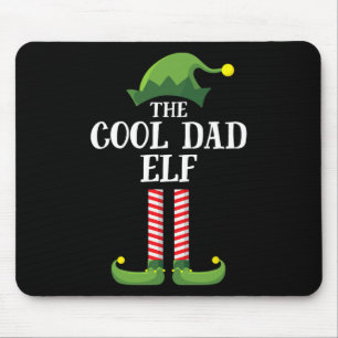 Tapis De Souris Cool Papa Elf Correspondant Famille Groupe Noël