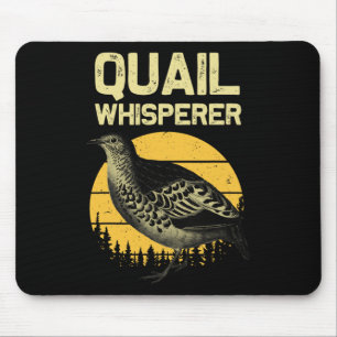 Tapis De Souris Cool Quail Whisperer Pour Hommes Femmes Chasse En 
