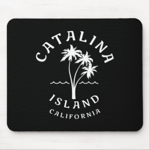 Tapis De Souris Cool rétro Catalina Island Palm Tree Mens Femme C