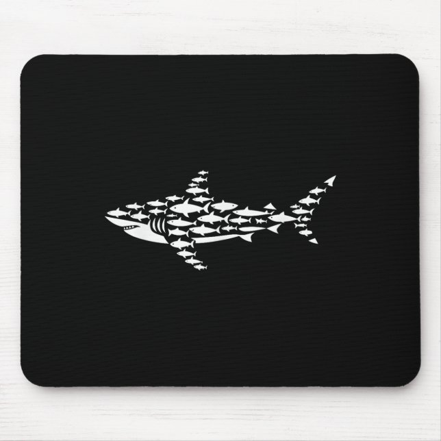 Tapis De Souris Cool Shark Art Pour Hommes Femmes Garçons Filles R (Devant)