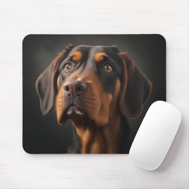 Tapis De Souris Coonhound Dog (Avec souris)